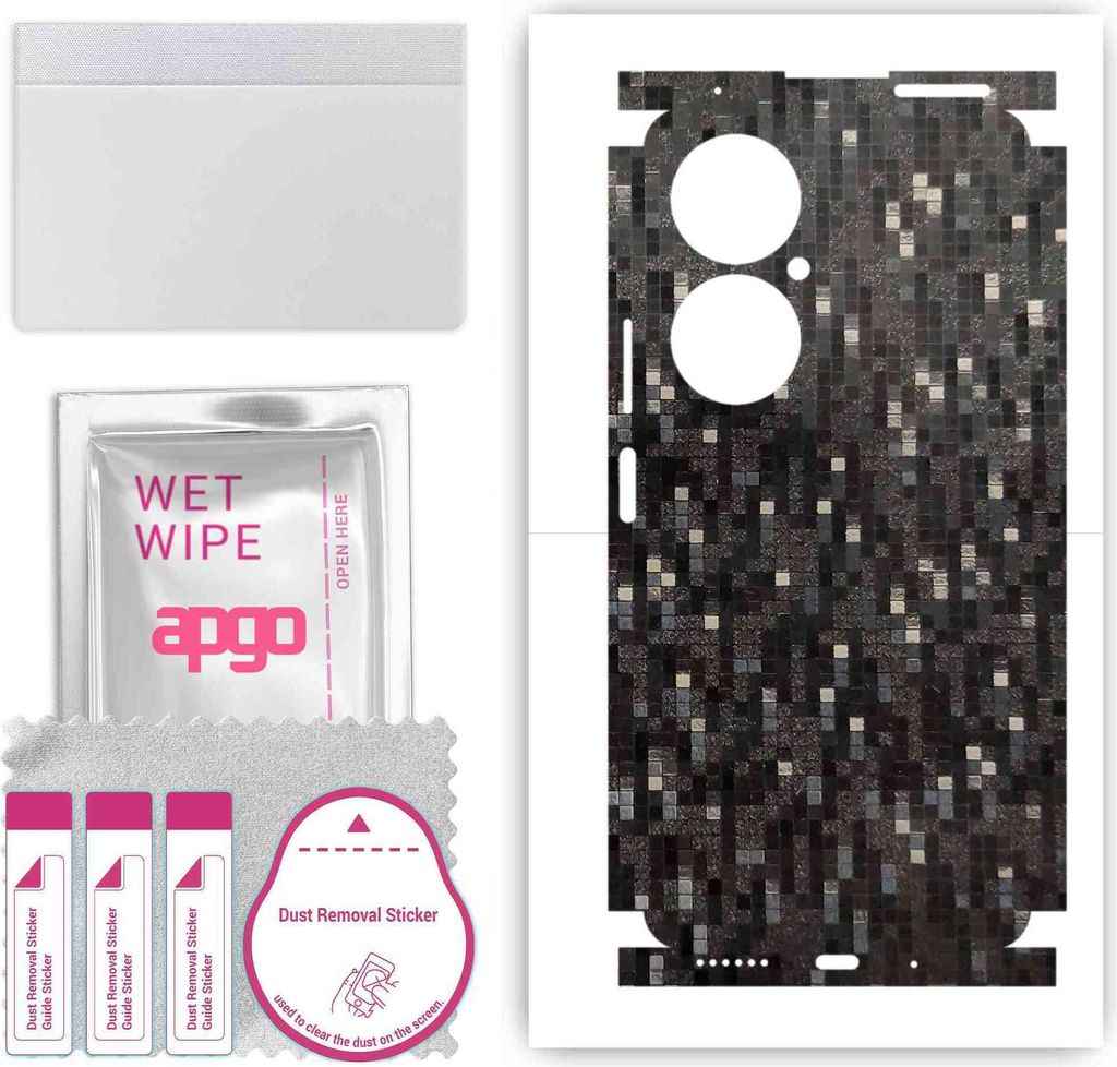 apgo Rückseite + Seiten Schutzfolie, Skin, kompatibel mit Huawei Nova 11i, Hinten Displayschutzfolie aus Vinylfolie, kratzfest, einfache Montage -...