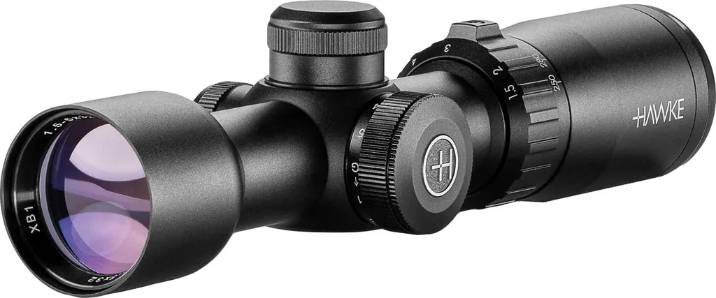 Lunette de visée Hawke XB1 Crossbow 1,5-5x32 IR pour arbalète sport