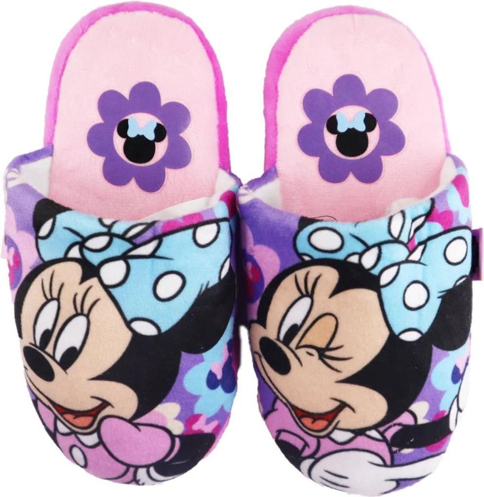 Disney Minnie Maus Kinder Mädchen Hausschuhe Slipper Produktbild 