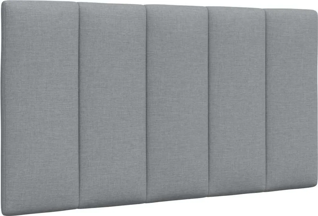 Lit Hanko gris clair 80x200 en tissu avec matelas haute résilience
