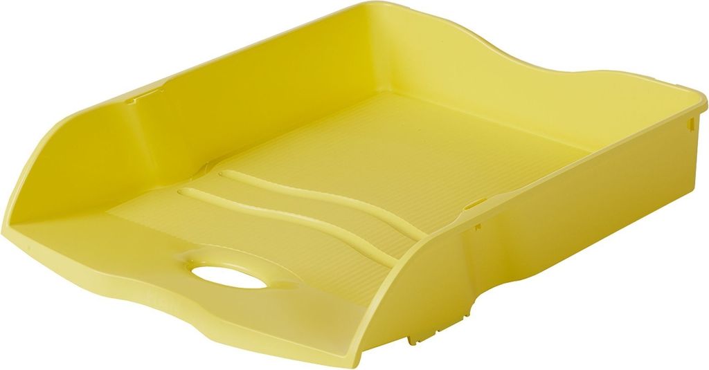 Briefablage HAN Re-LOOP, DIN A4/C4, 100% Recyclingmaterial, stapelbar, nestbar, stabil, gelb