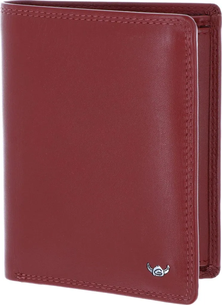 Portafoglio Rosso Scuro Golden Head Polo 1286 - Vera Pelle Nappa RFID