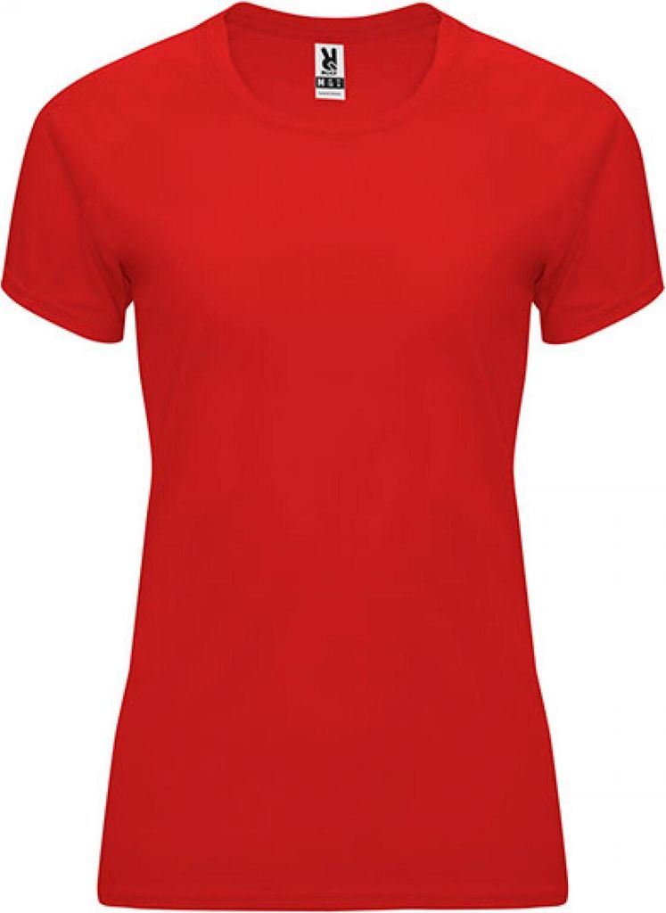 Roly Sport CA0408 | Bahrain Woman T-Shirt mit Raglan-Ärmeln - Farbe: Red 60 - Größe: XL