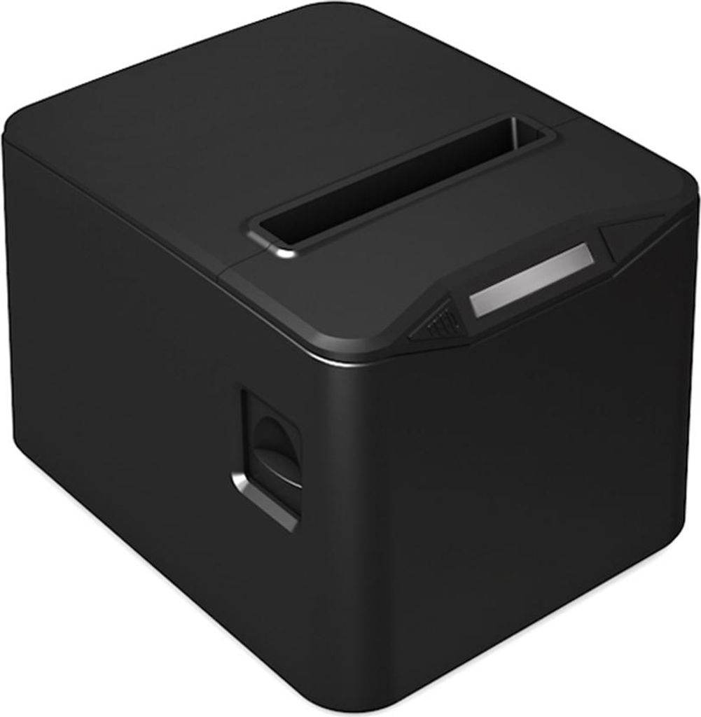 Bisofice Thermobondrucker 80mm Desktop Thermodirektdruck USB+LAN Anschluss Hohe Geschwindigkeit mit Auto-Cutter Großer Papierbehälter Unterstütz...