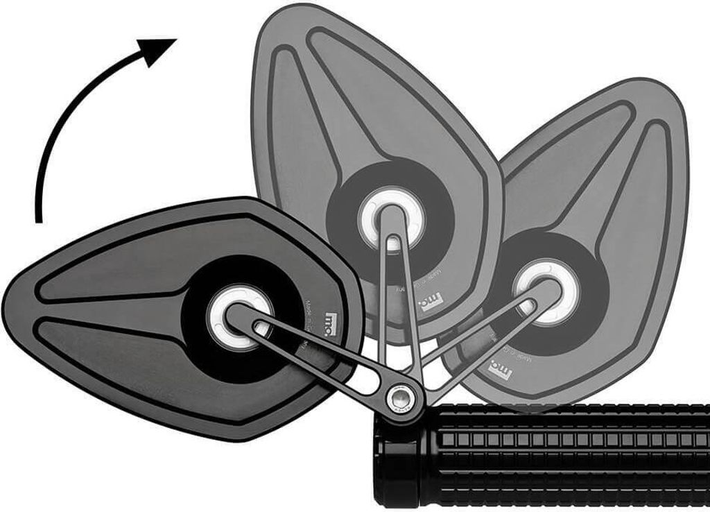 motogadget mo.view sport 60 flip Lenkerendenspiegel