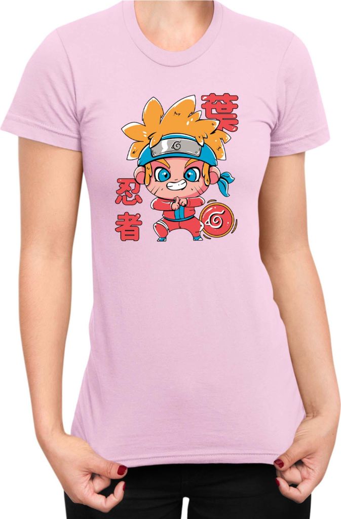 Damen T-Shirt Japan Manga Anime Comics Animation Naruto Cute Drawning, Lady M / Hellrosa
