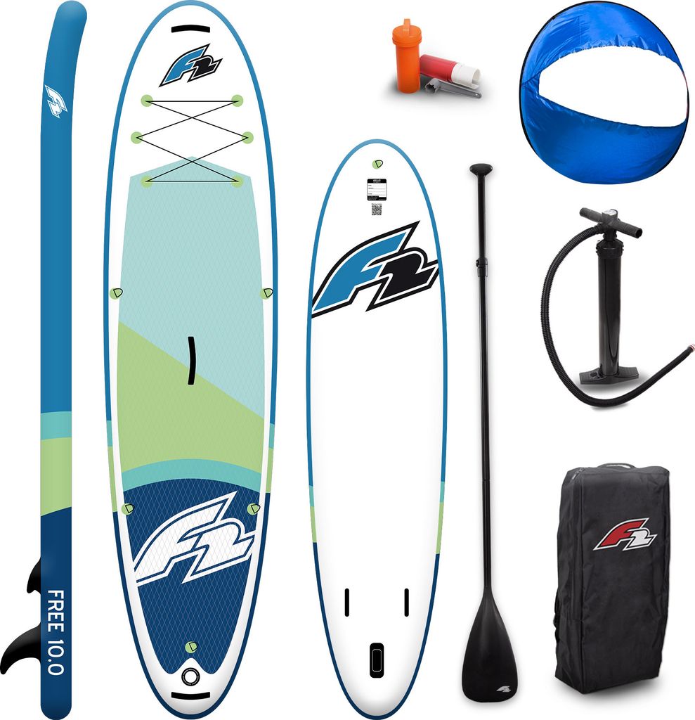 F2 Stand up Paddle Board FREE - Round Sail - SET SUP 11,6 Aqua