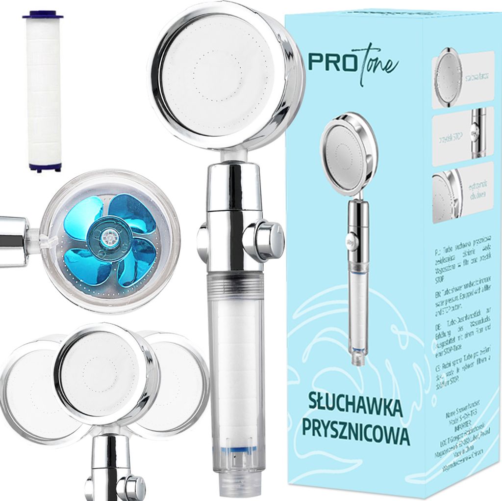 Turbo Słuchawka Prysznicowa Show-Trb Blue Zdjęcie produktu 