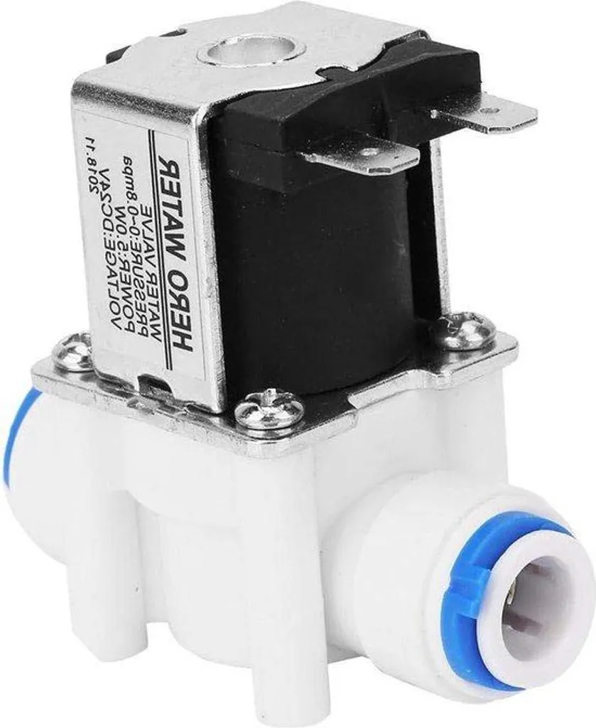 Vanne Électromagnétique 24V Plastique 3/8 NC Traitement de l'Eau Pure