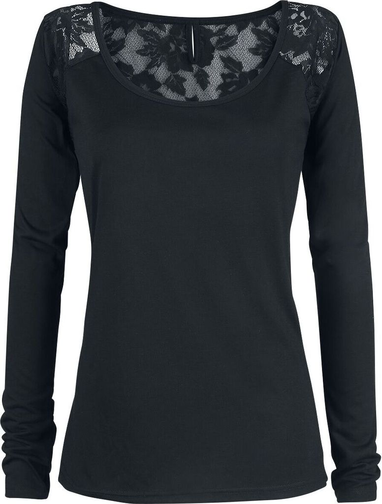 Rotterdamned Langarmshirt Damen Kandelaar schwarz XL