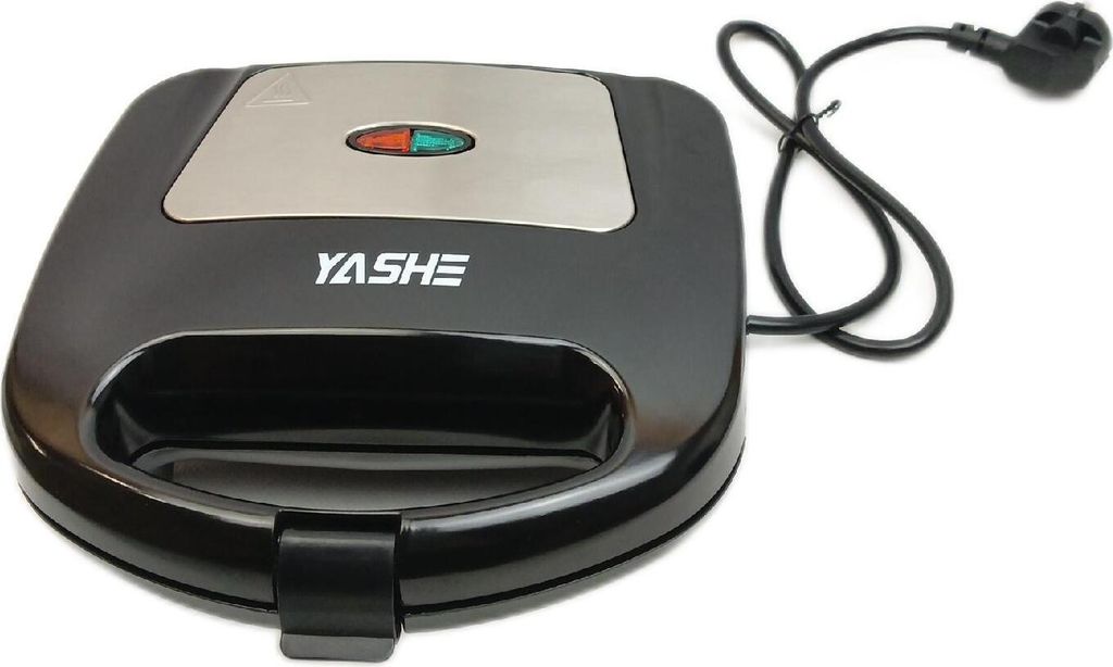 YASHE Sandwichmaker, 750W Sandwichtoaster Antihaftbeschichtete Platten, Kontaktgrill Automatischer Temperaturregler, Kontrollleuchten, BPA Frei, Ed...