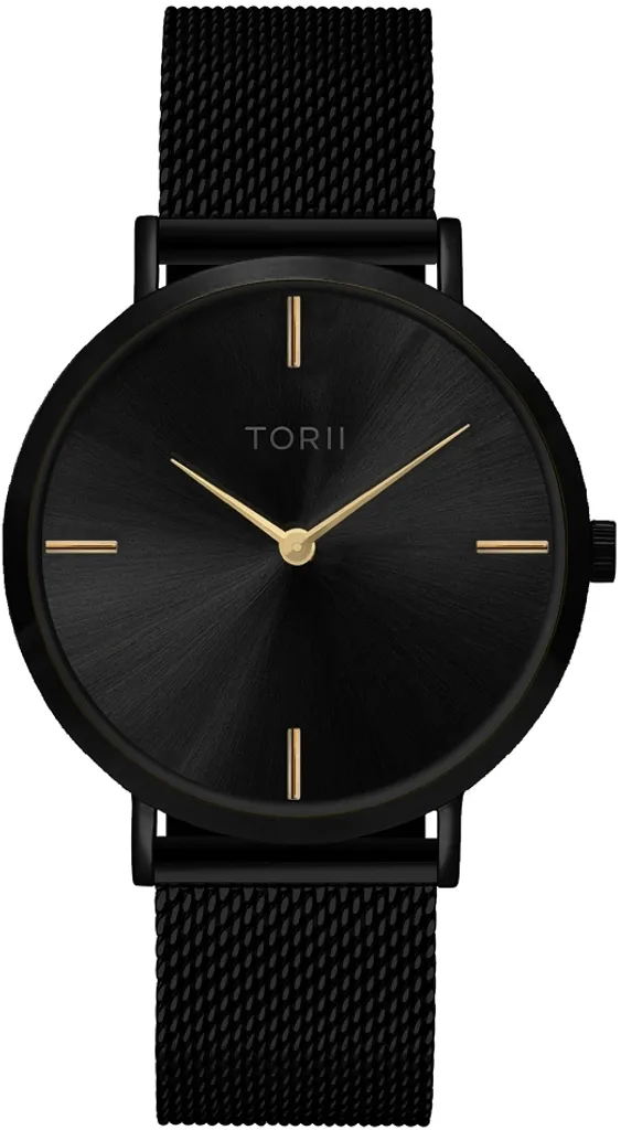 Montre Unisexe TORII V38VM.BG Idéale pour un Look Quotidien Élégant Noir