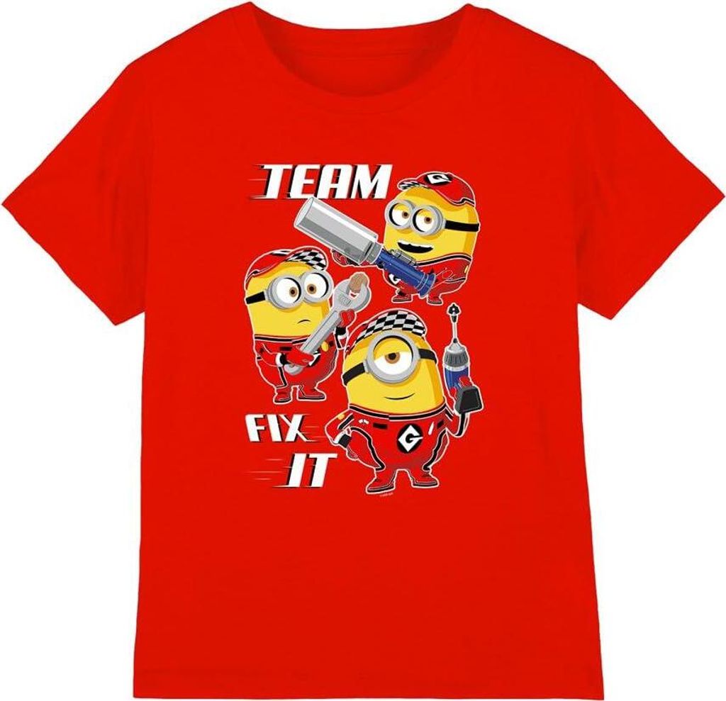 Despicable Me 4 - "Fix It" T-Shirt für Kinder TV5246 (152-158) (Rot)