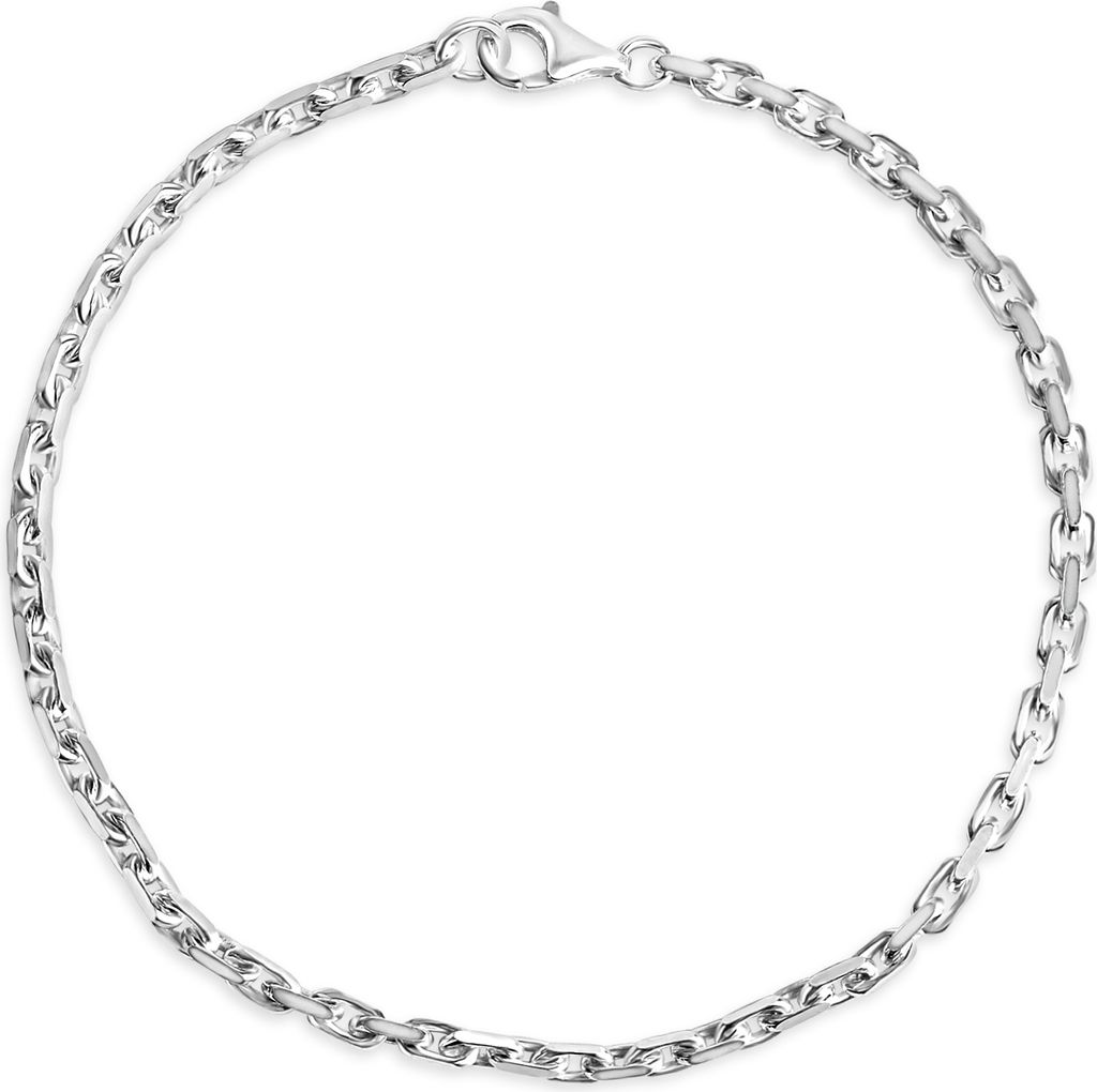 V Armband 925/- Sterling Silber 19 cm weiß 064260108