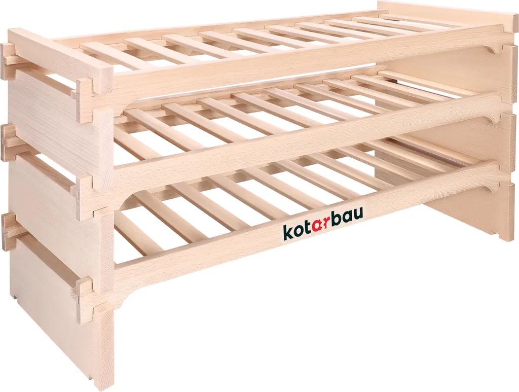 KOTARBAU® Casier à Vin en Bois de Hêtre pour 30 Bouteilles 113x48 cm
