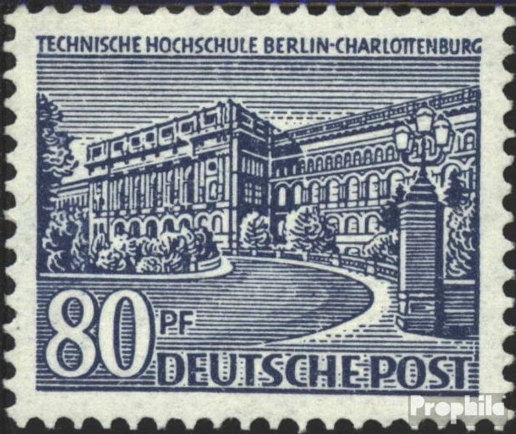 Briefmarken Berlin (West) 1949 Mi 55 gestempelt Berliner Bauten