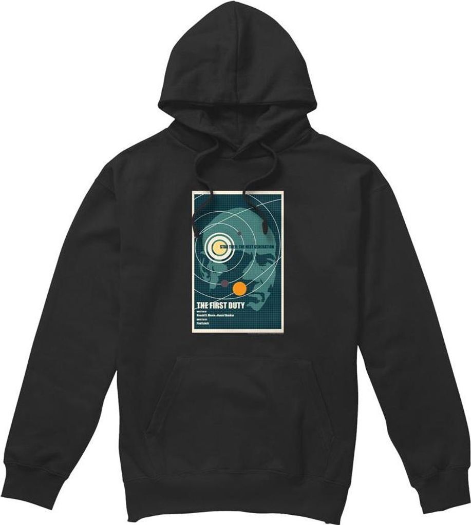 Star Trek - "The Next Generation Season 5 Episode 19" Kapuzenpullover für Herren TV8011 (XXL) (Schwarz)