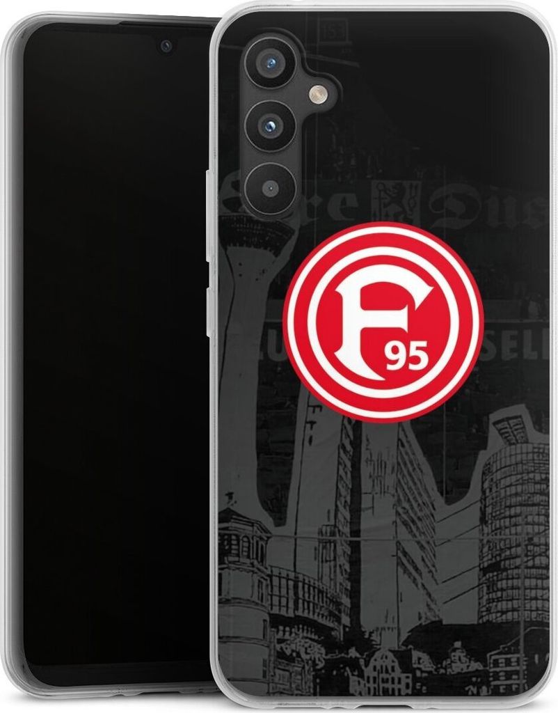 DeinDesign Handyhülle für Samsung Galaxy A34 5G Silikon Hülle Case Smartphone Schutzhülle Fortuna Düsseldorf Logo Offizielles Lizenzprodukt