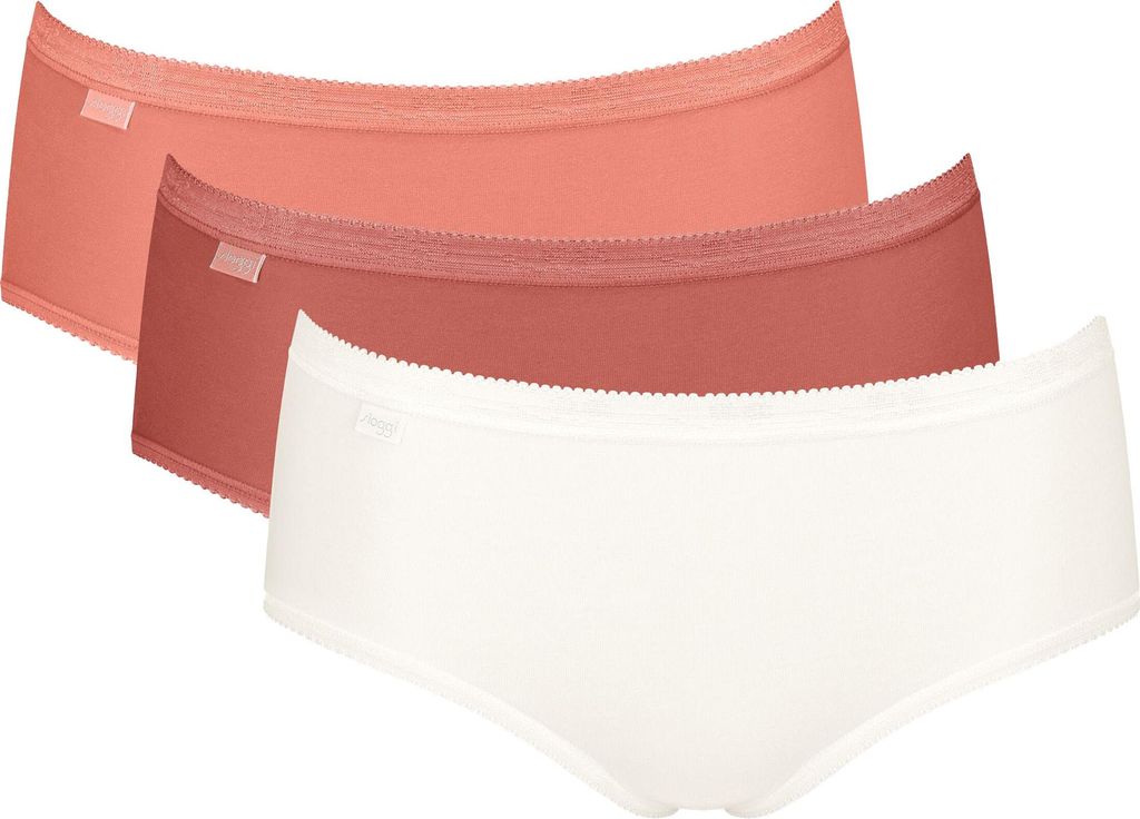 sloggi Damen Midislip 3-Pack Basic+ Midi - MULTIPLE COLOURS 21 - Größe 48
