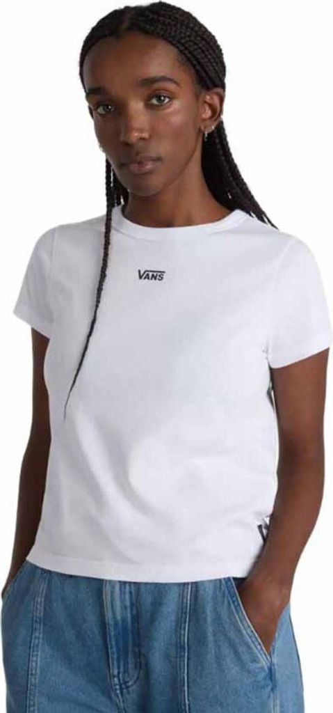 Vans Basic Mini Kurzarm-t-shirt Weiß M Frau Weiß M
