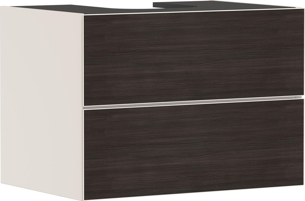 hansgrohe Xevolos E Waschtischunterschrank, 2 Schubkästen, 1 Ausschnitt mittig, 780x550x555mm, für Konsole mit Aufsatzwaschtisch, 54188730