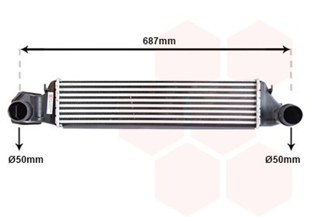 VAN WEZEL 06004207 Ladeluftkühler LLK für BMW 3 Limousine (E46) Turbo Intercooler