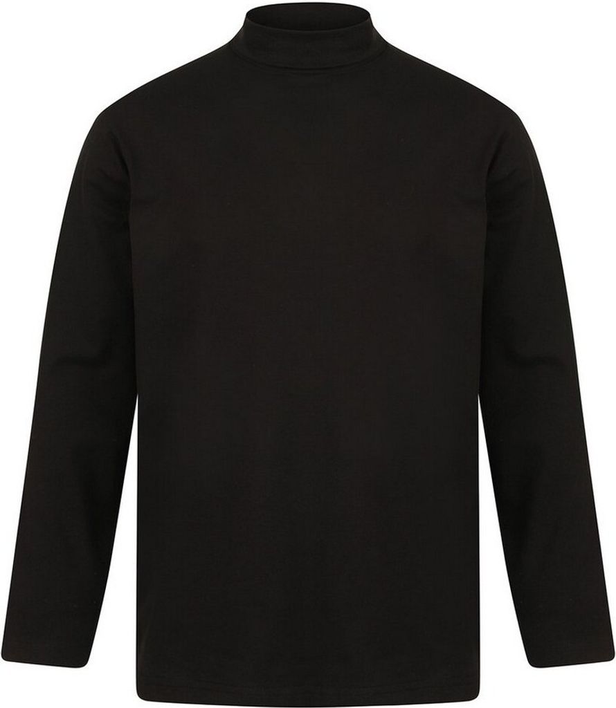 Henbury - Oberteil Rollkragen für Herren Langärmlig PC5985 (XL) (Schwarz)