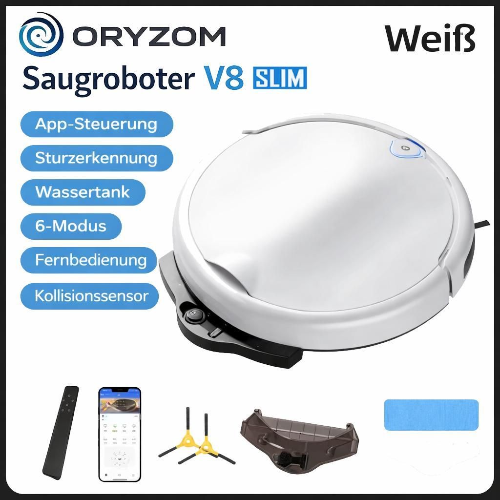 Robot aspirapolvere Oryzom™ V8 Slim - Pulizia completamente Immagine del prodotto 