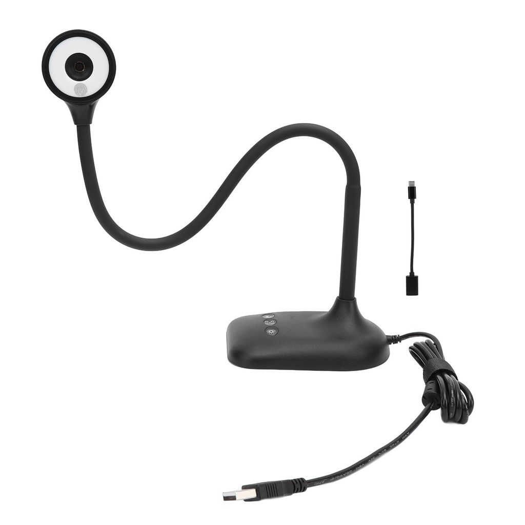 USB-Dokumentenkamera 2K 5MP Autofokus-Bildinvertierung USB-Webcam-Visualizer mit LED-Licht für Fernarbeitsunterricht