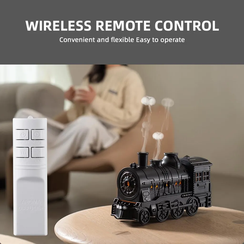 Humidificateur Diffuseur Aromathérapie Train Rétro pour Maison et Bureau - 7