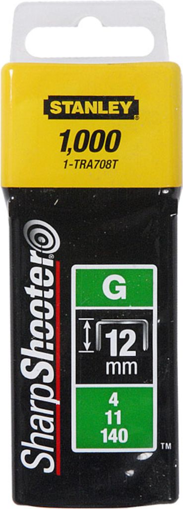STANLEY Klammern Typ G 12 mm 1000 St. für Elektro- u. Produktbild 