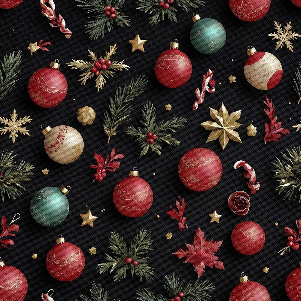 OUTDOOR DEKOSTOFFE OXFORD - Motiv Weihnachtsferien | DX1855