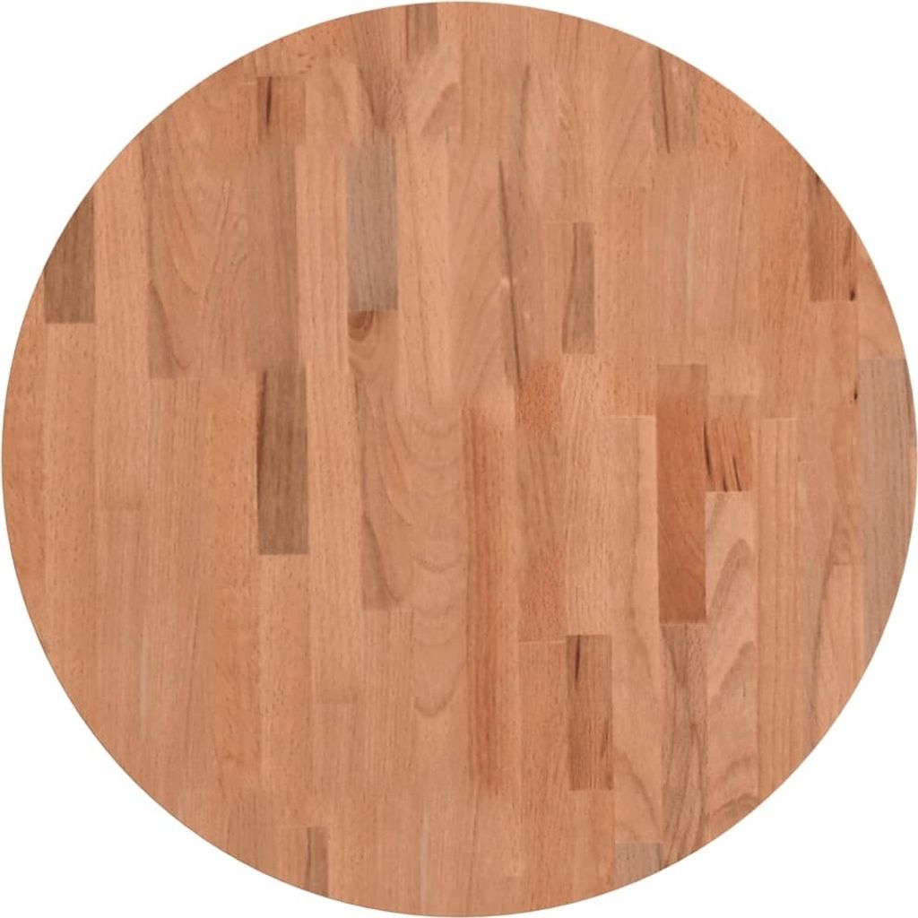 vidaXL Tischplatte Ø60x1,5 cm Rund Massivholz Buche Produktbild 