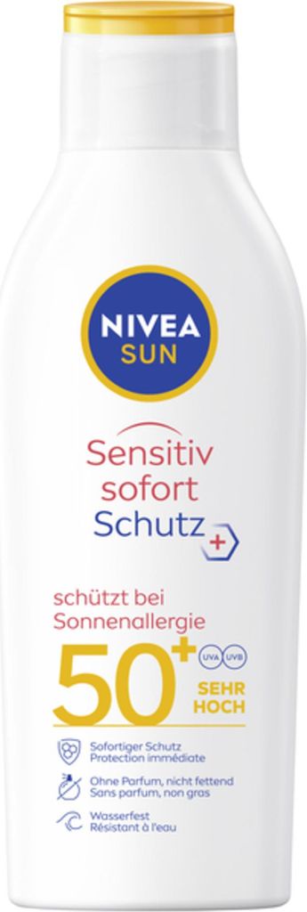 NIVEA SUN Sensitiv sofort Schutz 50+ sehr hoch Produktbild 