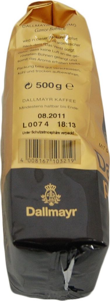 Dallmayr prodomo zrnková káva Arabica 500,0 g Obrázok produktu 9