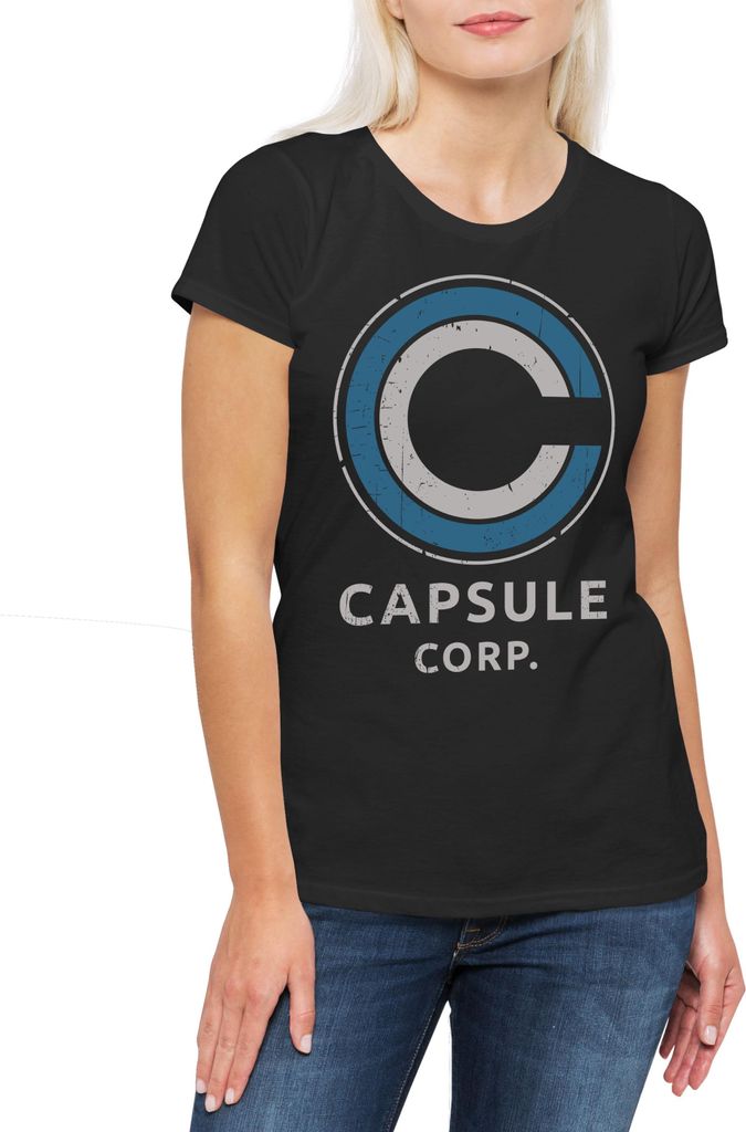 Urban Backwoods Capsule Corp, Damen T-Shirt, Farbe: Schwarz, Größe: L