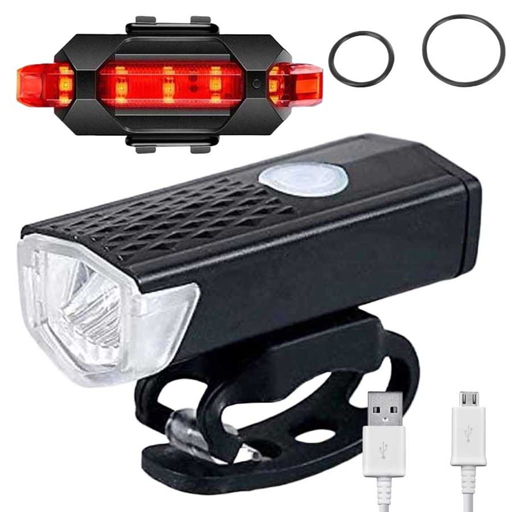 MUNDO DM005 Zestaw lampek rowerowych LED (przód / tył) - Zdjęcie produktu 