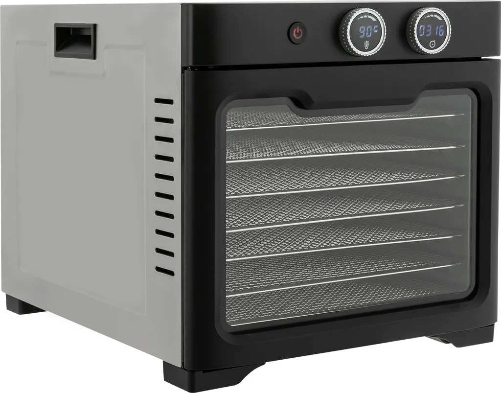 Séchoir à aliments professionnel en acier inoxydable à 8 niveaux 600W