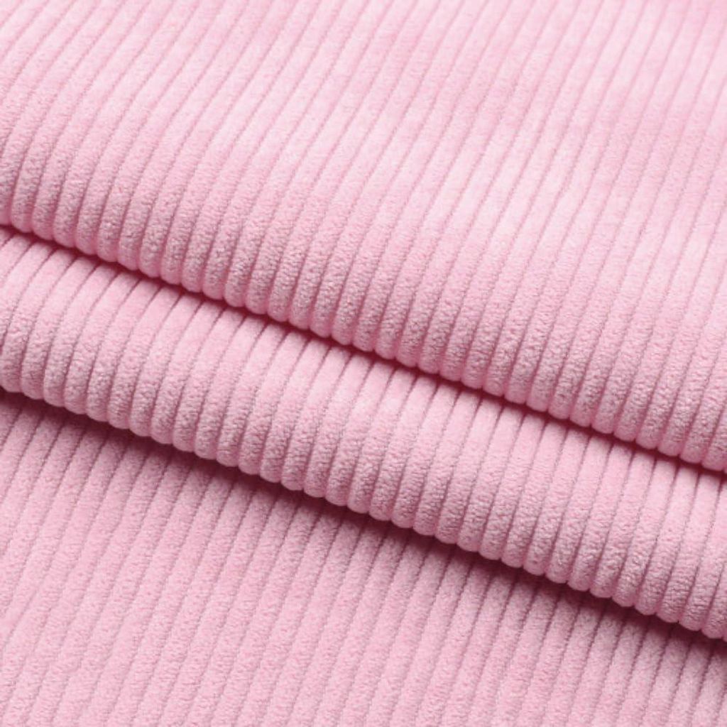 Velours Côtelé Rose 100x155 cm Wildbret am Meter für Canapé und Couture