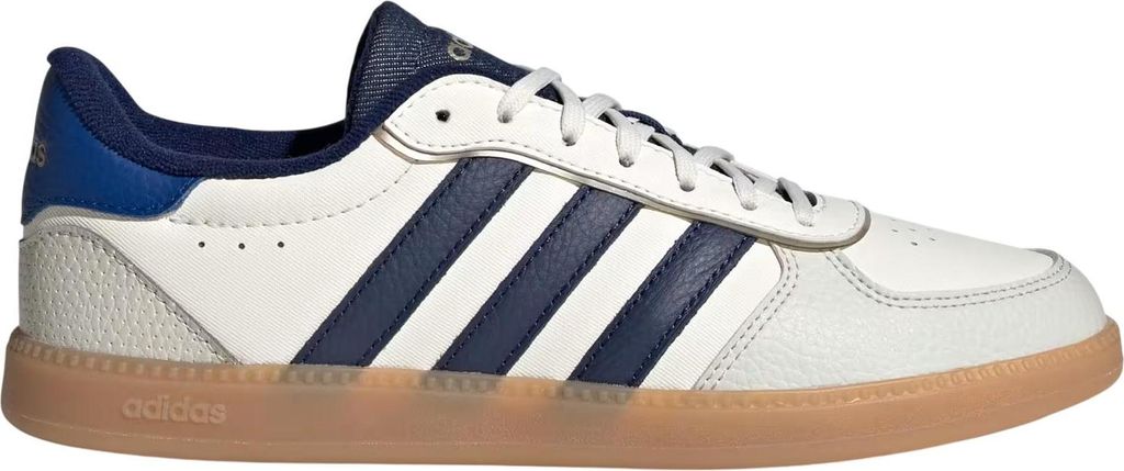 Adidas Breaknet Sleek Classic Indoor Sneaker Sportschuhe weiß/blau/grau JR9529, Schuhgröße:42 2/3 EU