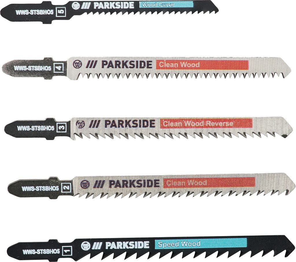 PARKSIDE® Stichsägeblätter-Set PSTZ 3 A1 (Holz) Produktbild 