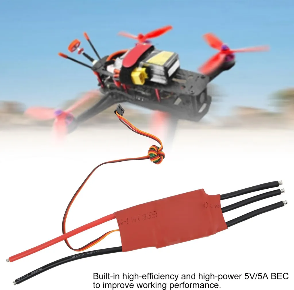 Red Brick 100A Brushless Speed Controller 5V/5A BEC - E-Commerce RC - 4
