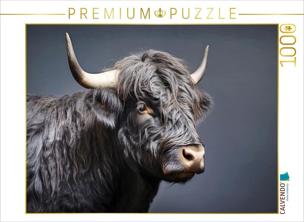 CALVENDO Puzzle Ein Motiv aus dem Kalender "Only Black" | 1000 Teile Lege-Größe 64x48cm Foto-Puzzle für glückliche Stunden