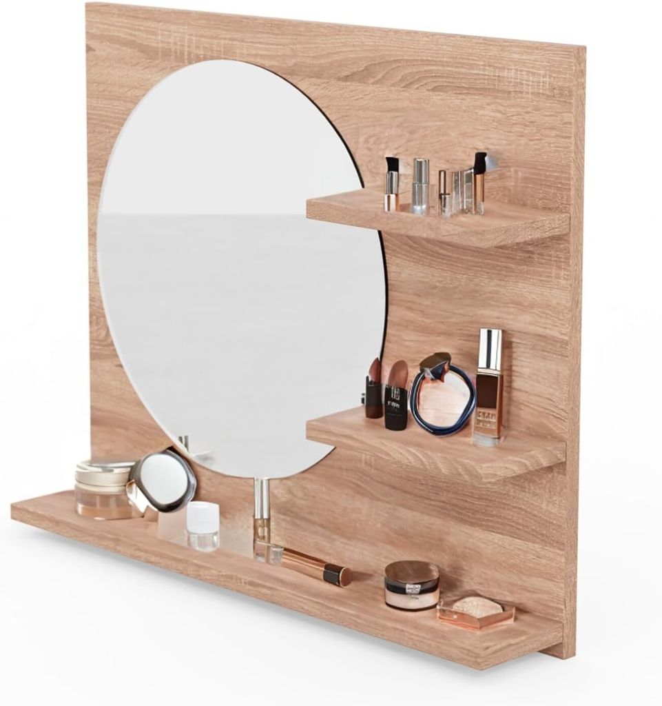 Nástěnné zrcadlo 60 cm x 50 cm Koupelnové zrcadlo s Obrázek produktu 8