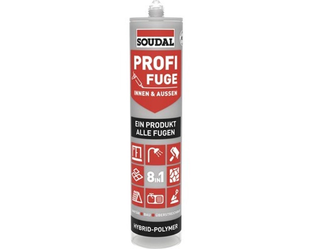 Soudal Profi Fuge 8in1 Fugen- und Dichtstoff dunkelgrau 280 Produktbild 