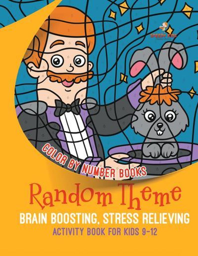 Farbe nach Zahl Bücher. Zufälliges Thema, Gehirn ankurbeln, Stress abbauen Aktivität Buch für Kinder 9-12