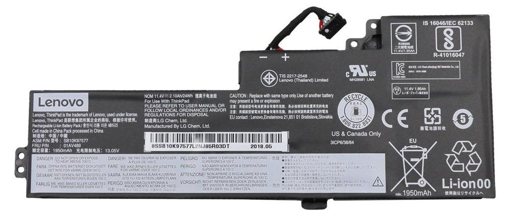 Lenovo LG Chem - Laptop-Batterie - Lithium-Ionen - 3 Produktbild 