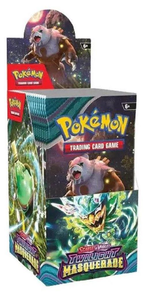 Pokemon Trading Card Game Twilight Masquerade-halb Booster Box Sammelkarten 18 Einheiten Kinder One Size