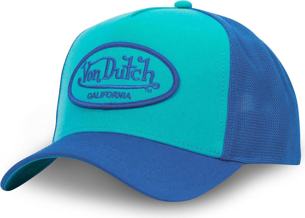 Von Dutch Originals Trucker Cap - SHINY California Logo Blue