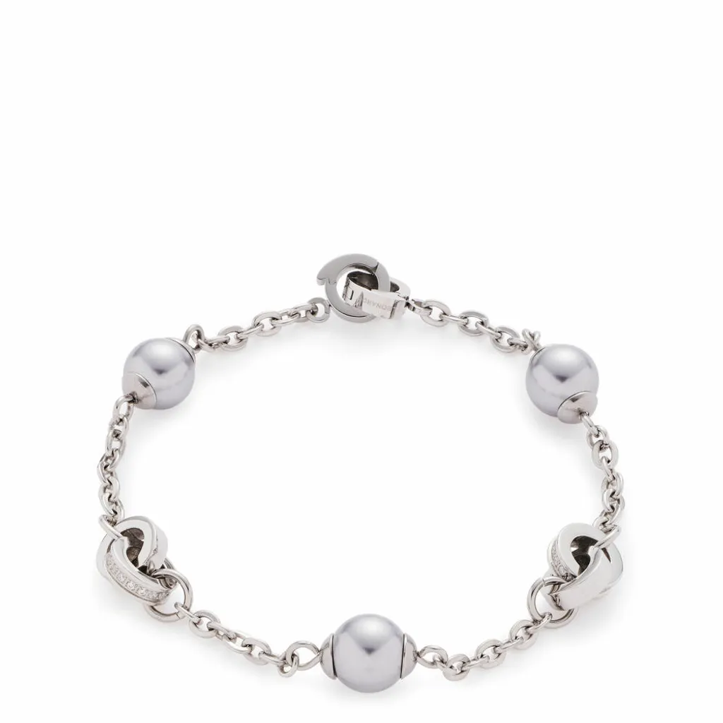Leonardo Bracelet pour Femme Anti-Allergie en Verre et Acier Inoxydable